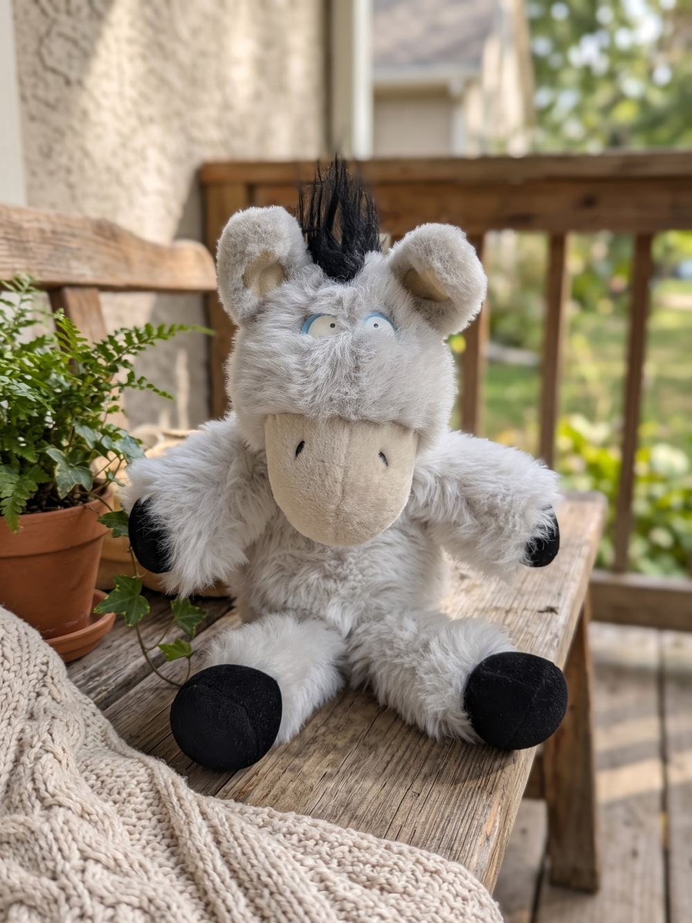 Vintage Gund NOPE Sandra Boynton Donkey Plush Stuffy Collectible 90s Rare